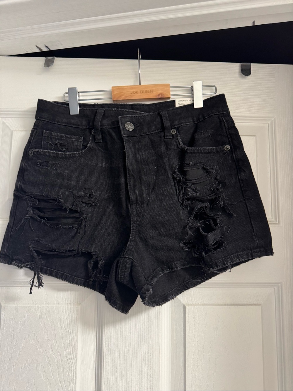 American Eagle Casual High-Waist Cut Jean Shorts